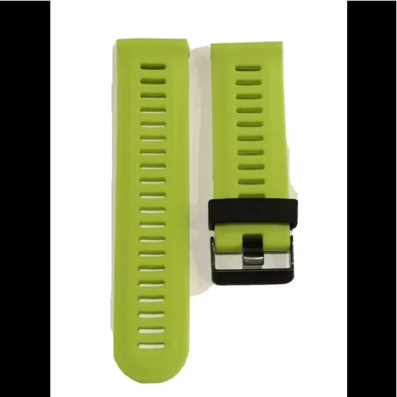 Watch Band 25mm Light Green Silicone Rubber Replacement For Nixon 51-30 Garmin - Picture 11 of 11